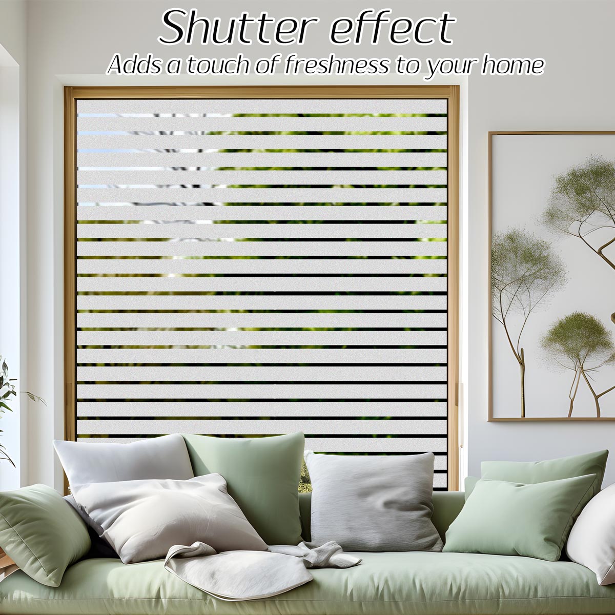 Window Film Pattern Human Stripe Pattern Frosted Window Film – HIDBEA