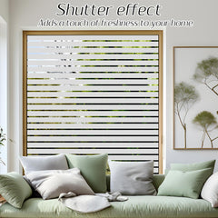 Stripe Pattern Frosted Window Film