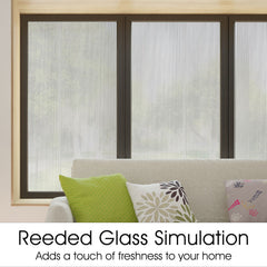 Reeded Glass Window Privacy Film