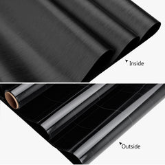 Rain Silk Blackout Window Film with Grid Backing
