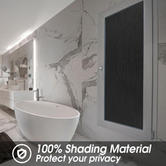 Rain Silk Blackout Window Film with Grid Backing