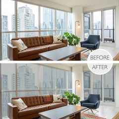  Hidbea window film tint reduces glare and heat, keeping rooms comfortable.