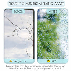  Hidbea security window film prevents shattering, ensuring home safety.