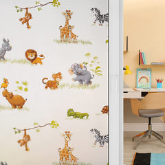 Cartoon Animal Decorative Frosted Window Film