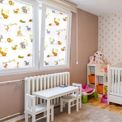 Cartoon Animal Decorative Frosted Window Film
