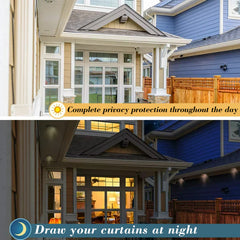 Non-Adhesive Heat Control Window Film One Way Static Cling Window Tint, Silver