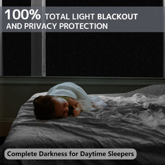 Total Blackout Window Film With Grid Backing
