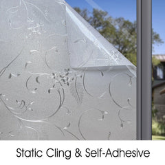 Floral Decorative Privacy Window Film