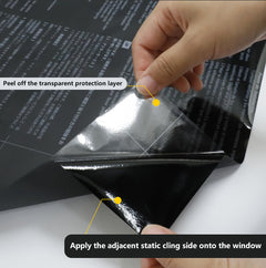 Total Blackout Window Film With Grid Backing