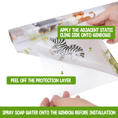 Cartoon Animal Decorative Frosted Window Film