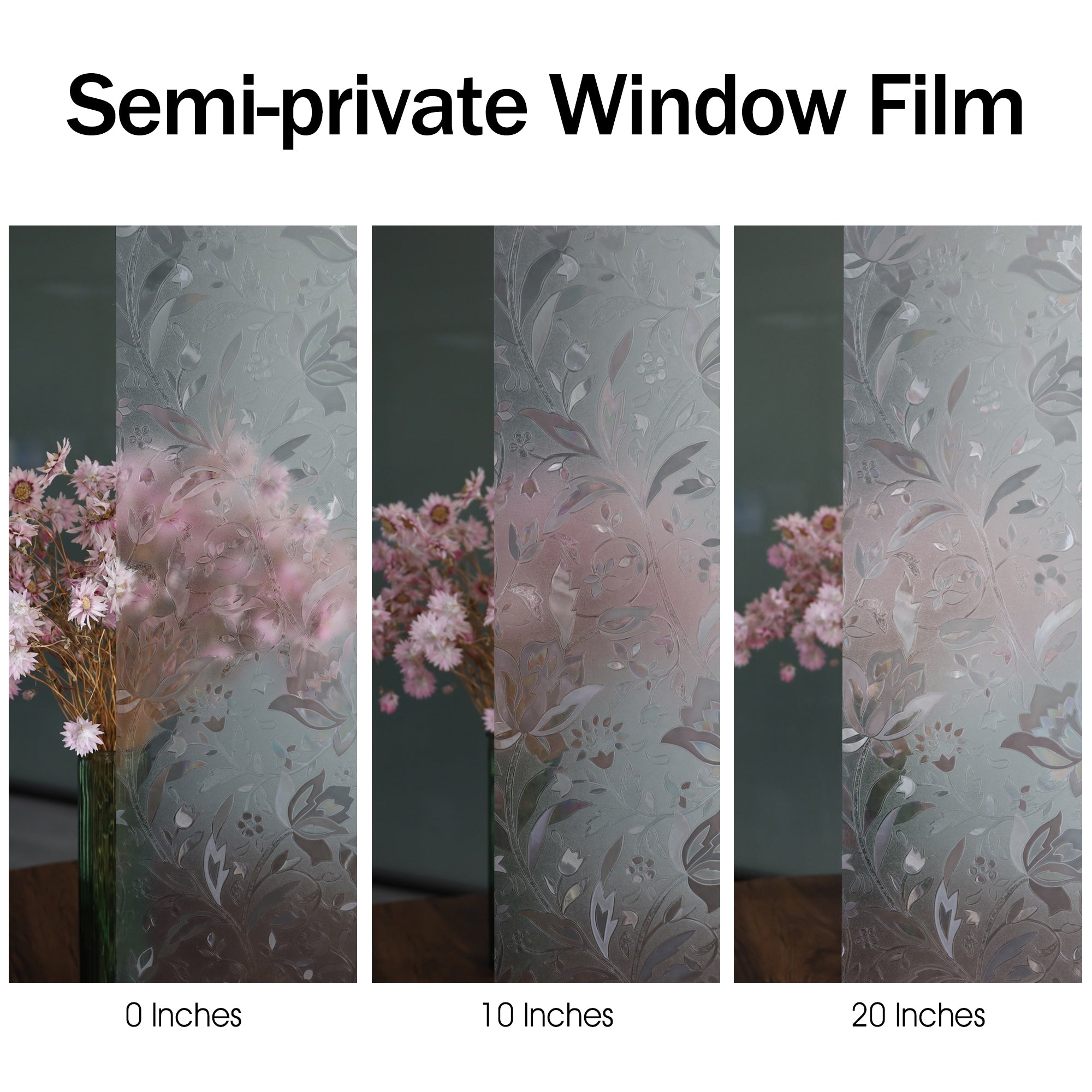 HIDBEA 23.6 in. x 78.7 in. Rainbow Static Cling Decorative Window Film