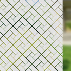 Frosted Herringbone Square Window Film