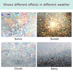 Rainbow Static Cling Decorative Window Film