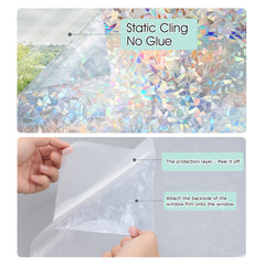 Rainbow Static Cling Decorative Window Film