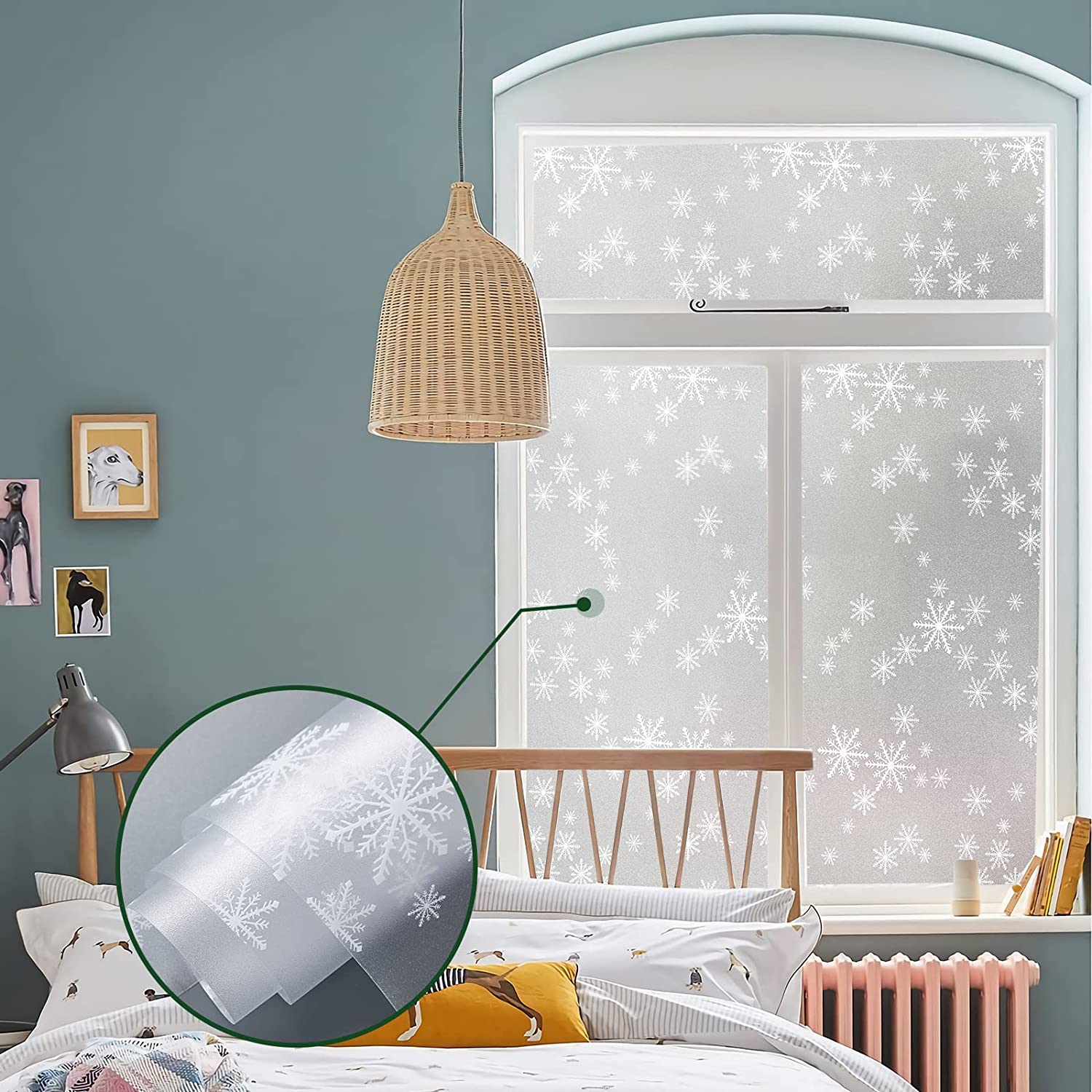 Snowflake Frosted Window Film