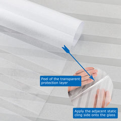Stripe Pattern Frosted Window Film