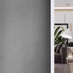 Non-Adhesive Gray Frosted Privacy Decorative Window Film