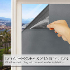 Gray Frosted Window Film
