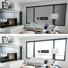 Gray Frosted Window Film