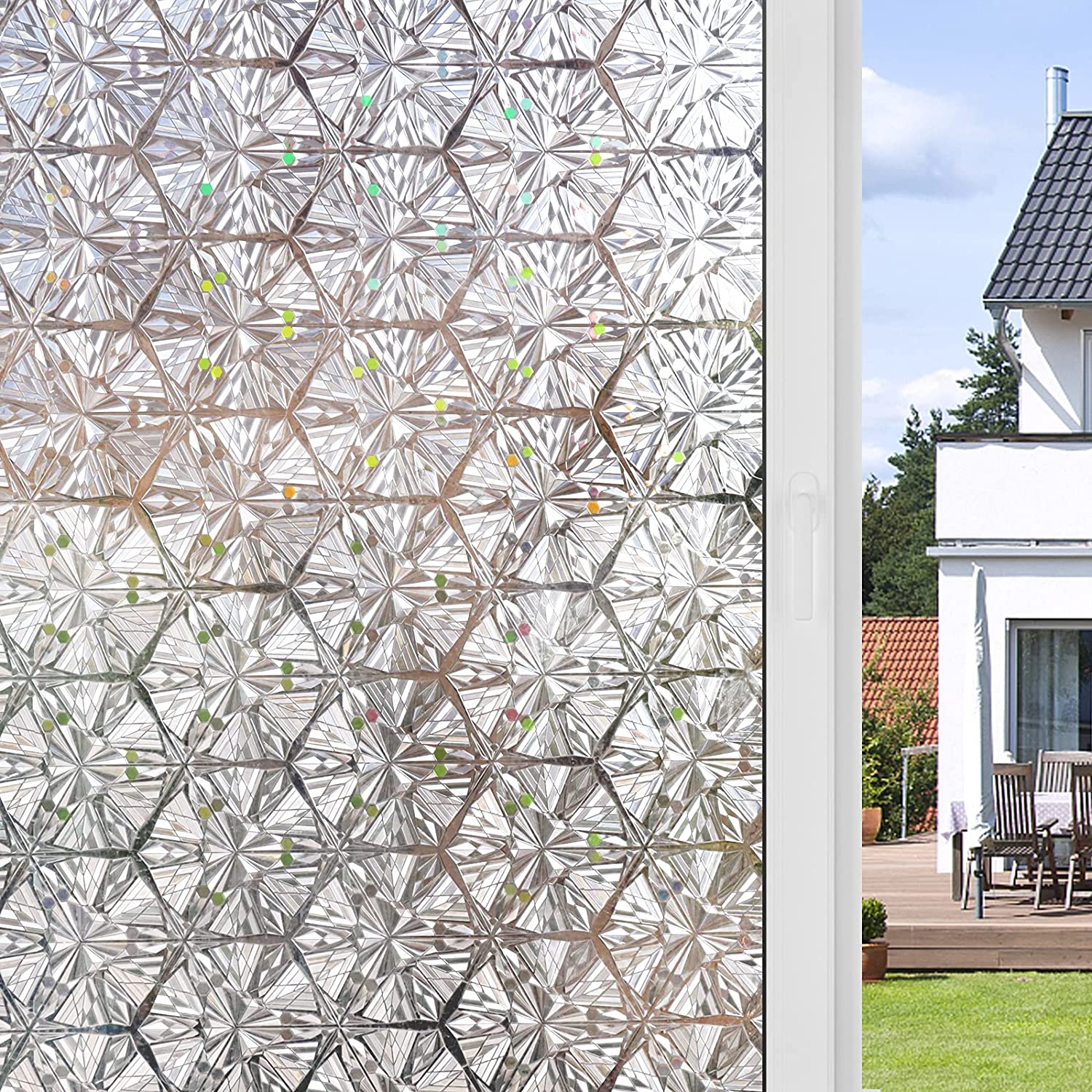 Hexagon Pattern Decorative Window Film