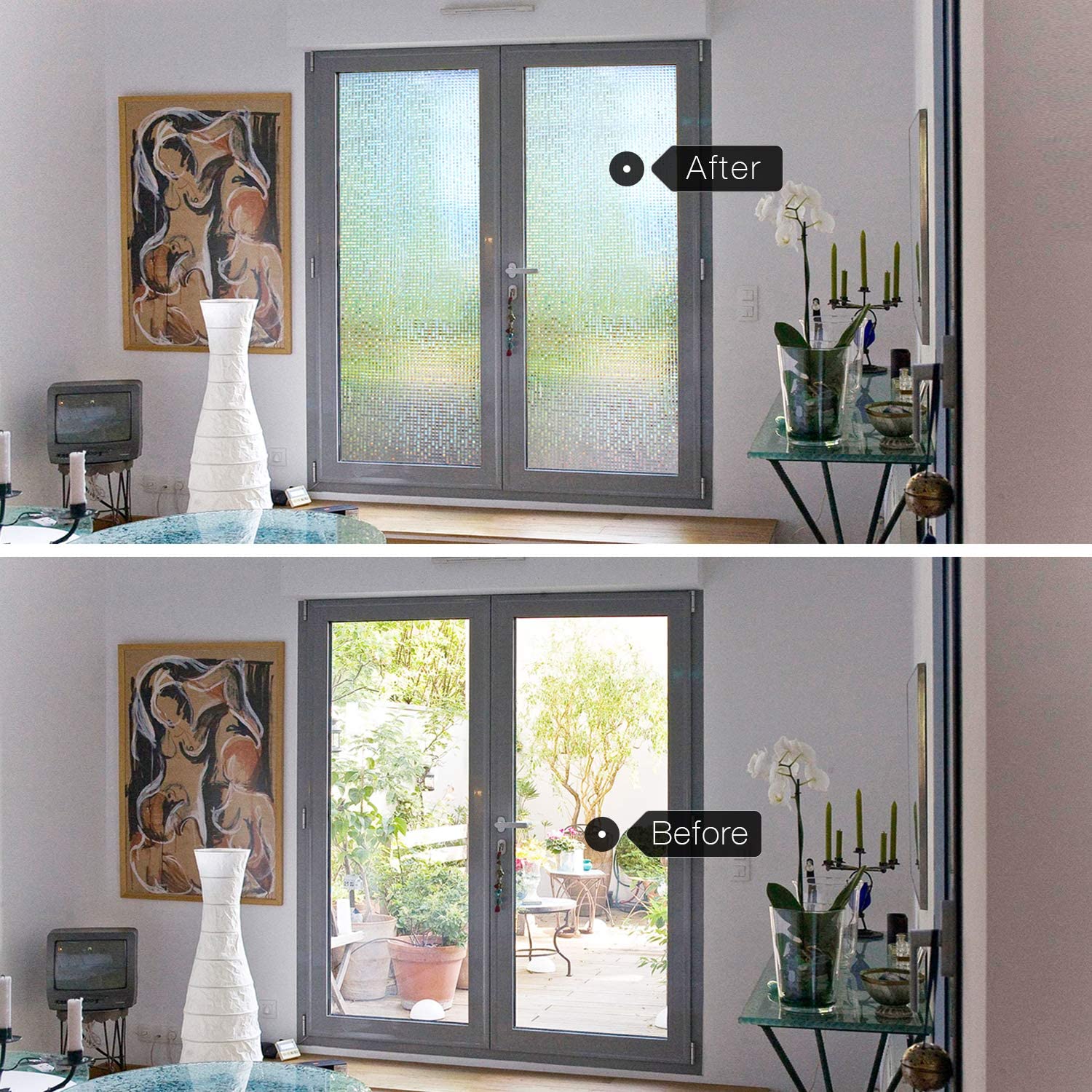 Decorative Window Film Privacy Static Cling Glass Stickers – HIDBEA
